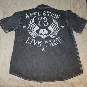 ☠️Afflicition Embroidered Shirt☠️